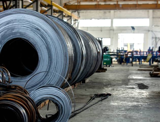 working process at steel factory